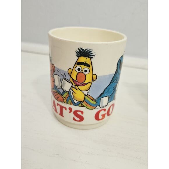 Vintage Sesame Street Cup with Handle Yum That's Good Made In USA Jim Henson - Picture 6 of 15